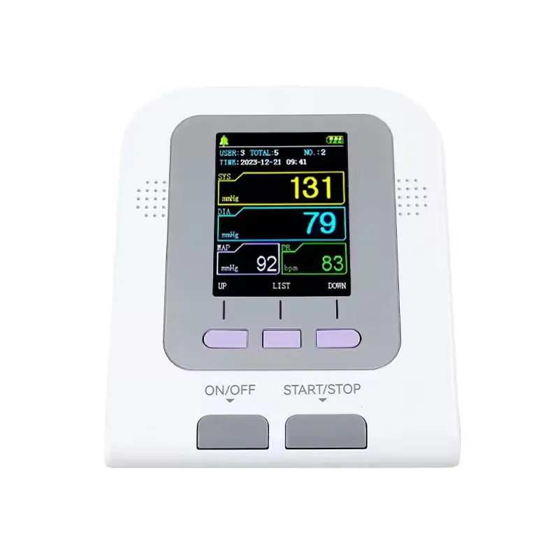 CONTEC08A veterinary digital blood pressure monitor with colour LCD display and cuff for animal measurement