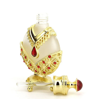 Concentrated floral perfume oil in a decorative glass bottle, available in 12ml or 35ml sizes.