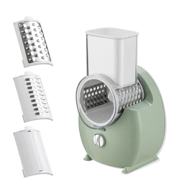 Electric Vegetable Slicer with Powerful Suction Base for Rapid Slicing, Chopping, and Shredding of Fresh Produce