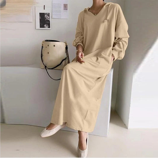 Stylish cotton shirtdress for women in khaki, grey, and black, perfect for any occasion.