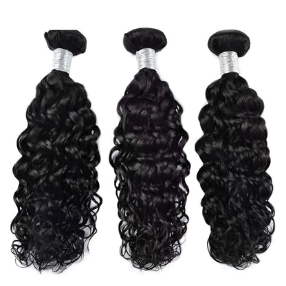 A bone straight chemical fibre wig weft on a mannequin head, showing long curtain-style hair.