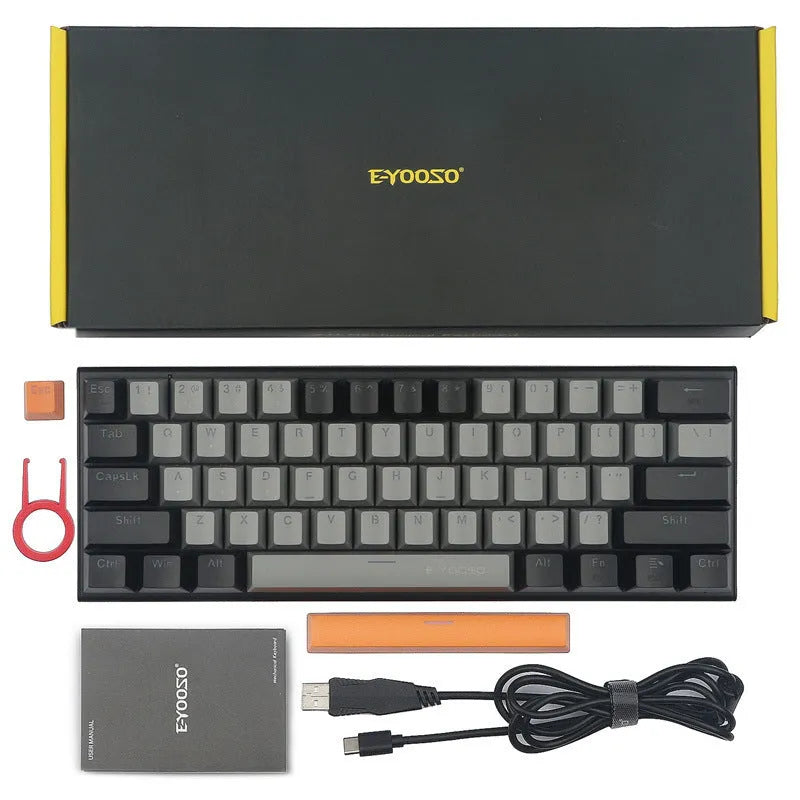 Z11 aluminium alloy mechanical keyboard key caps in Black Gray Green and Gray Black Red colour options