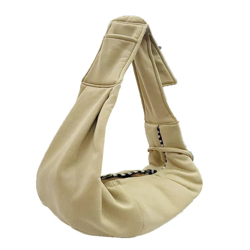 Soft polyester adjustable shoulder strap pet bag for small dogs up to 7.5kg in multiple colour options.