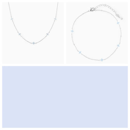 Elegant gold and silver floral necklace with adjustable chain and flower charm, perfect for vacation and beach outfits