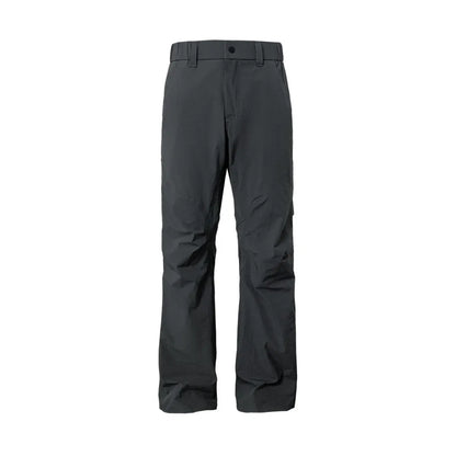 Men's straight leg casual trousers in army green with a mid waist and elasticated back.