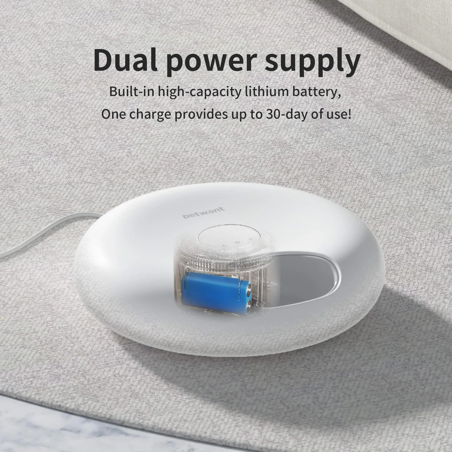 Donut Frost WiFi 6 automatic pet food dispenser with app control and ice packs for freshness