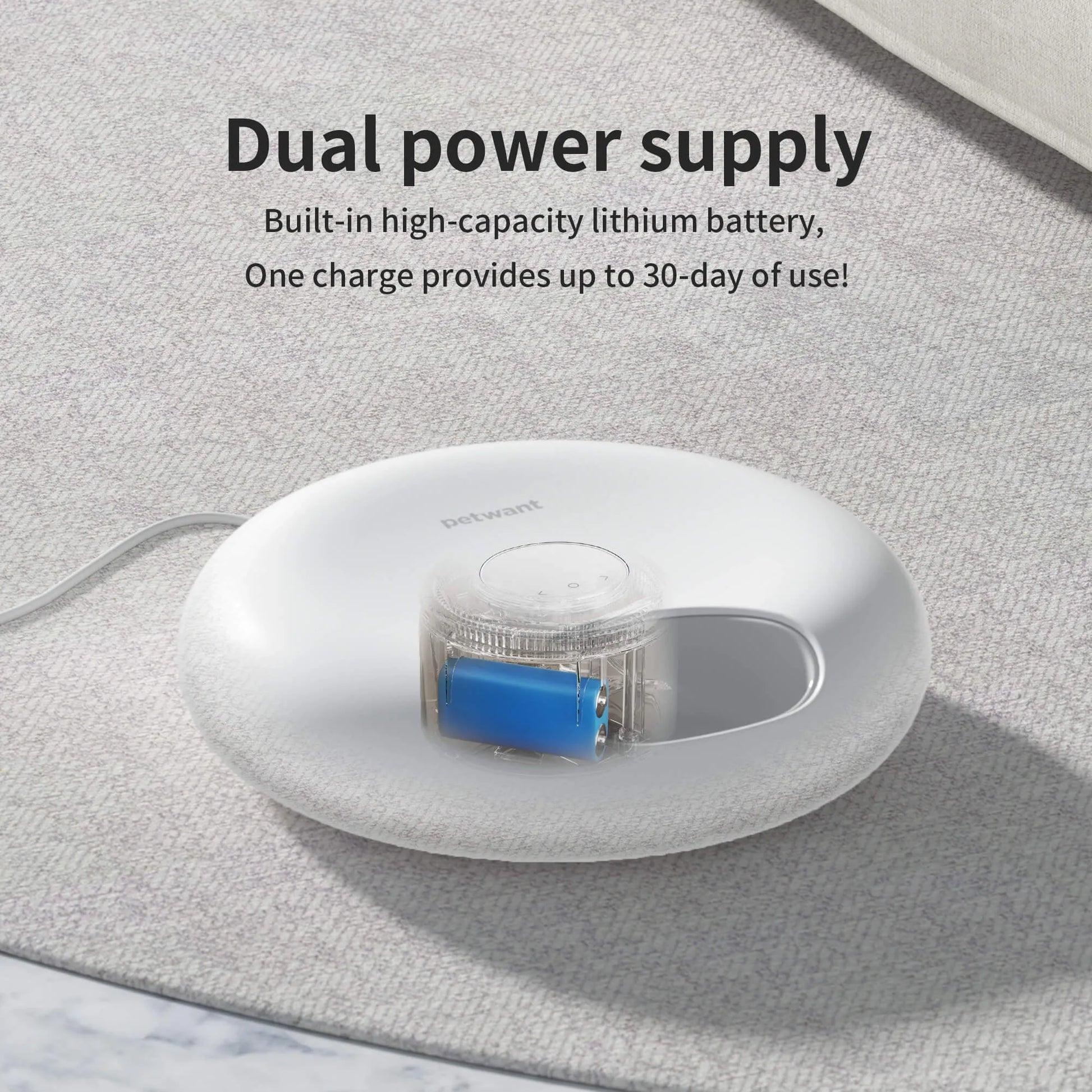 Donut Frost WiFi 6 automatic pet food dispenser with app control and ice packs for freshness