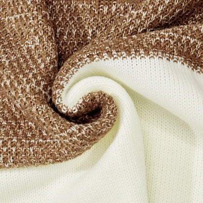 Men's Casual Cable Knit Colour Block Sweater in various colours for stylish comfort