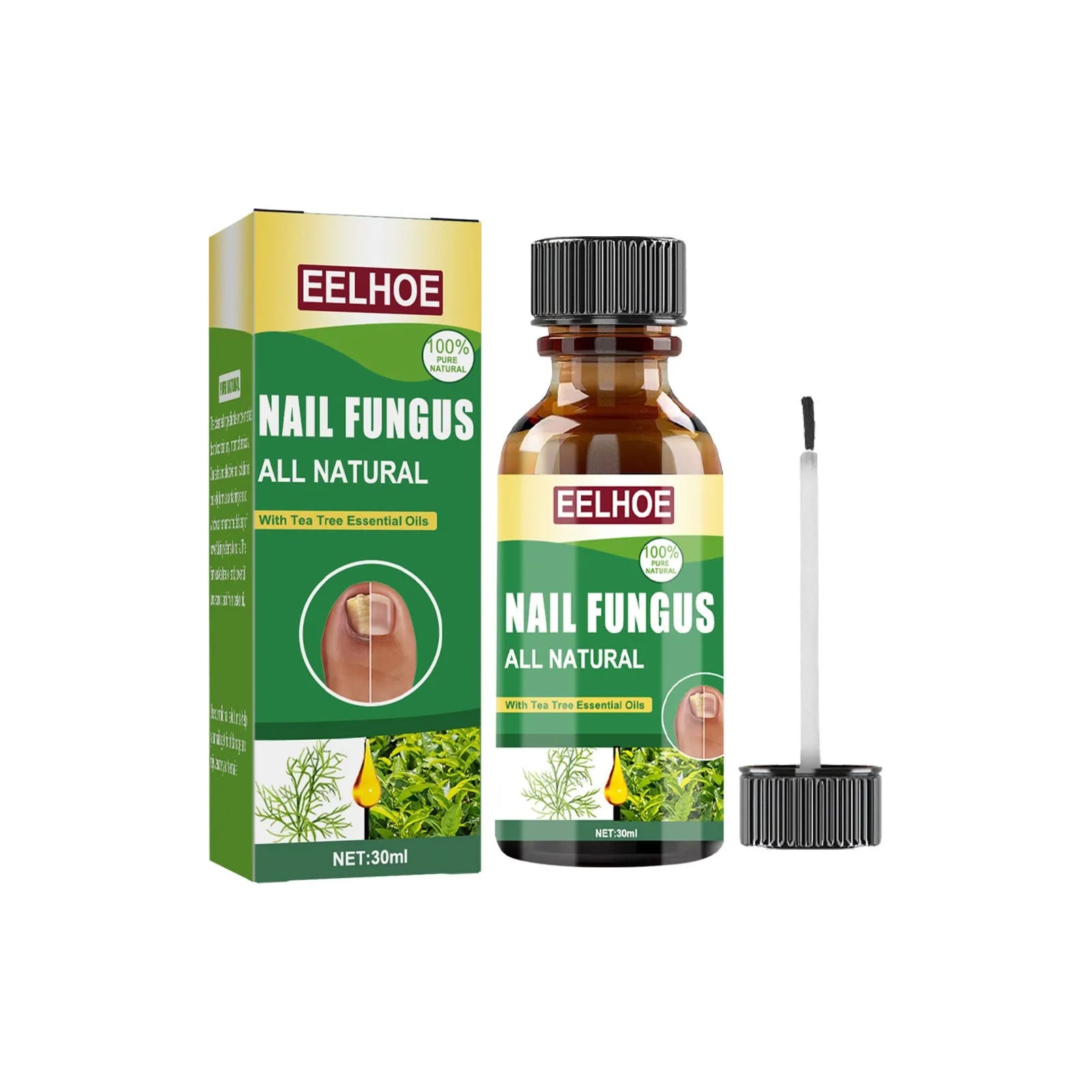 30ml bottle of tea tree oil nail repair fluid for hand and foot care.