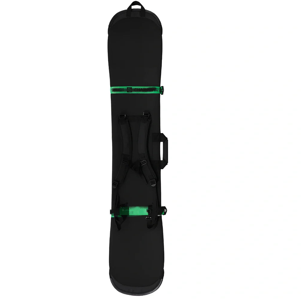 Dumpling Skin snowboard protective bag with colour ribbons and SBR diving material construction