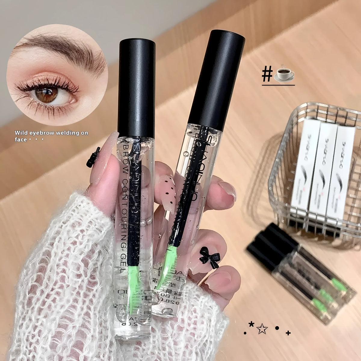 Transparent clear raincoat for eyebrow shaping procedures with waterproof properties