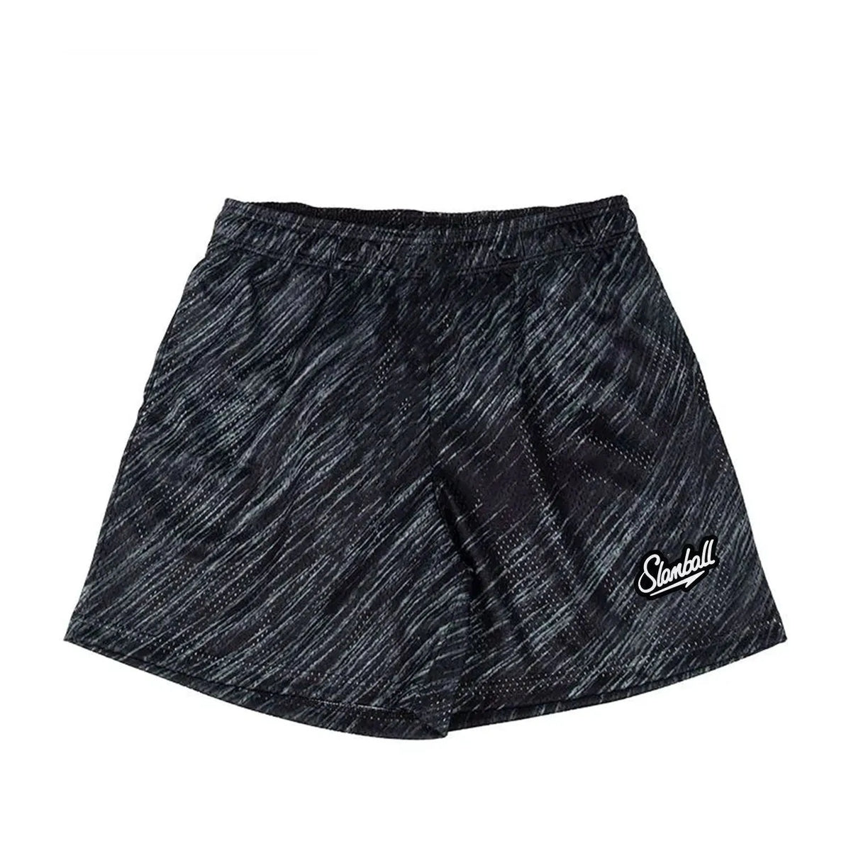 Men's leopard print quick-dry polyester sports shorts for basketball and fitness training