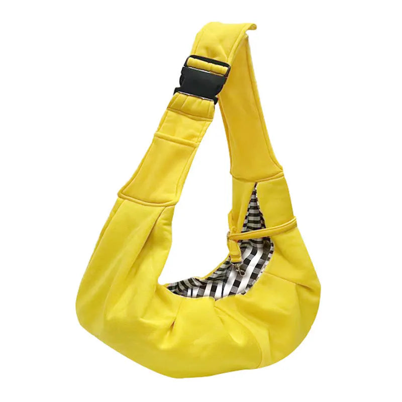 Soft polyester adjustable shoulder strap pet bag for small dogs up to 7.5kg in multiple colour options.