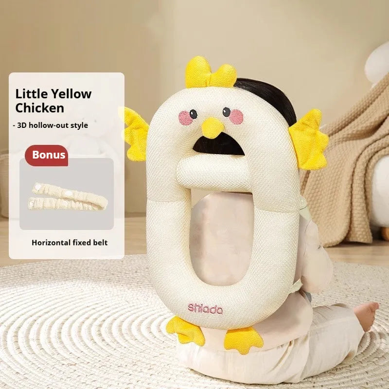 Cartoon anti-collision pillow for baby walking protection with knee pads