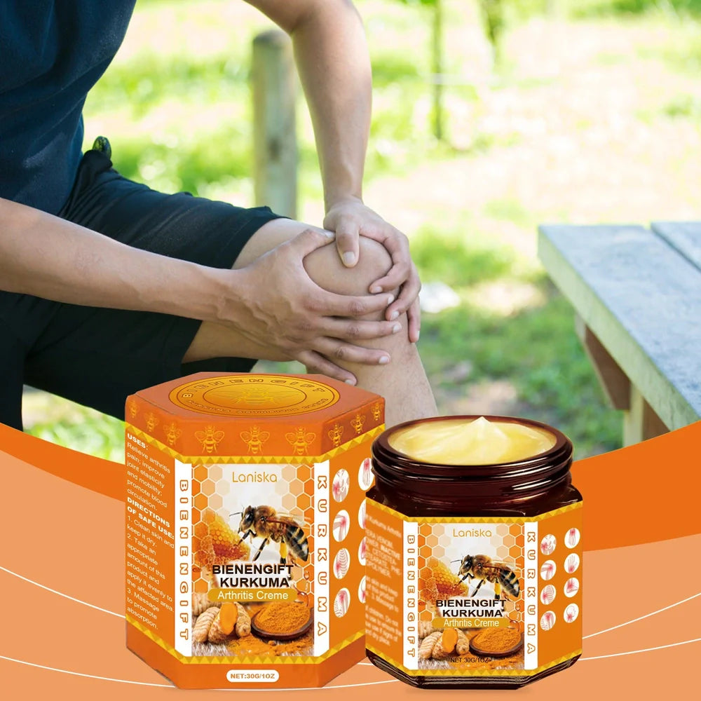 30g tube of turmeric joint soothing cream with bee venom and botanical extracts