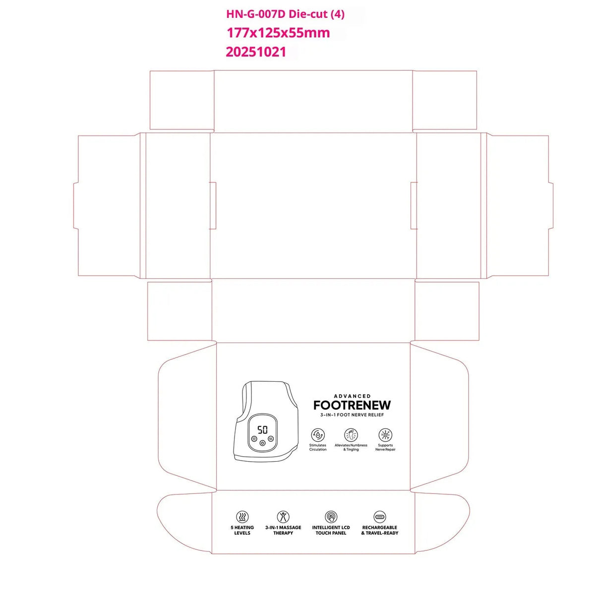 Grey USB electric heating ankle wrap with timer and computer control, shown as a joint massage unit