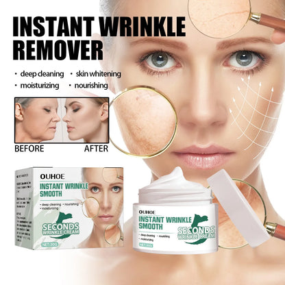 30g anti-ageing anti-wrinkle face cream jar with hydrating formula