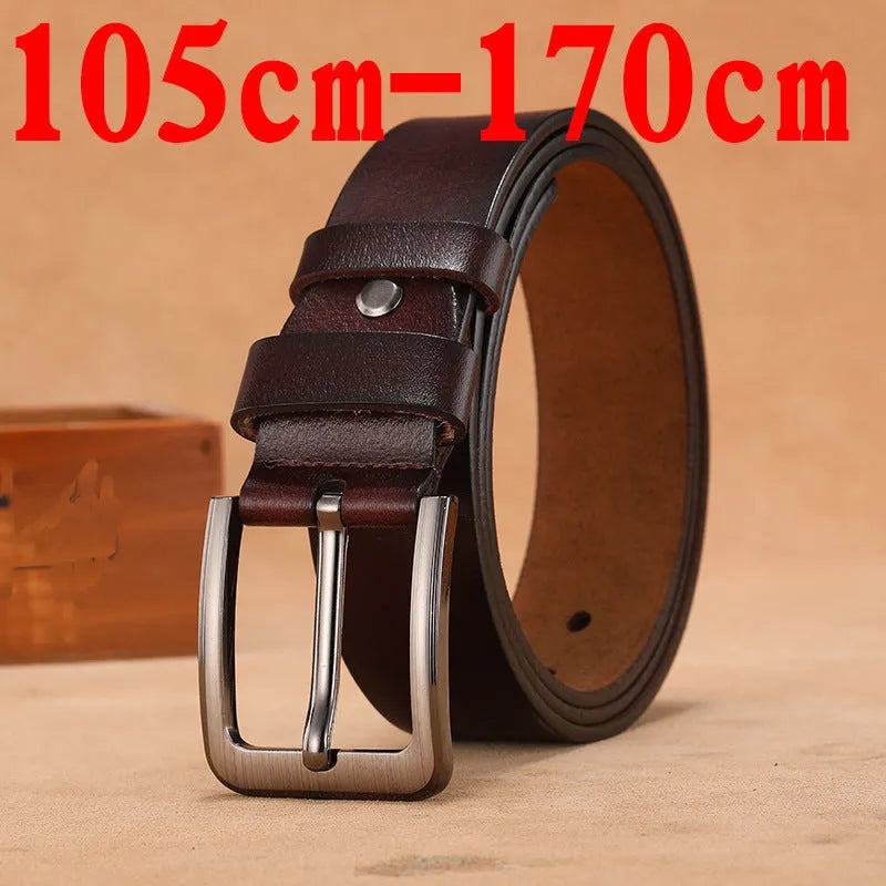 Casual jeans belt with a silver alloy square head needle buckle, shown in black.