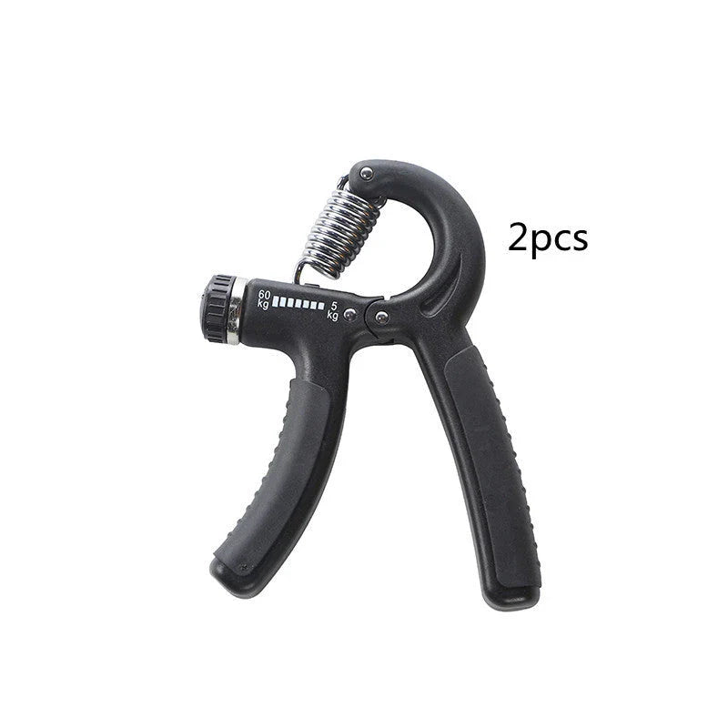 Adjustable hand grips with customizable resistance for strength training and grip development