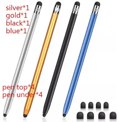 Two-in-One Touch Screen Pen: Mobile Phone and Tablet Stylus with Metal Shell and 13 Colour Options for Precise Input on Samsung, Apple, and Other Devices