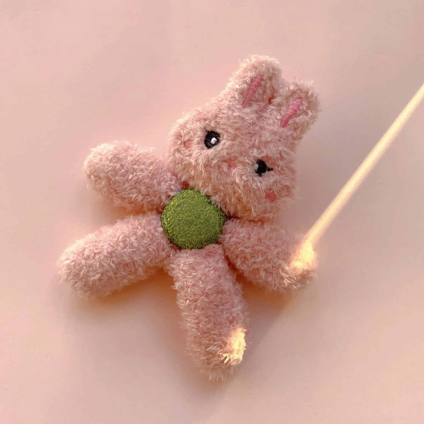 Edible catnip ball chewing toy in character design for indoor cats