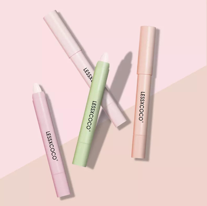 Romantic fragrance solid aromatherapy lip pencil set in orange, pink, green, and yellow