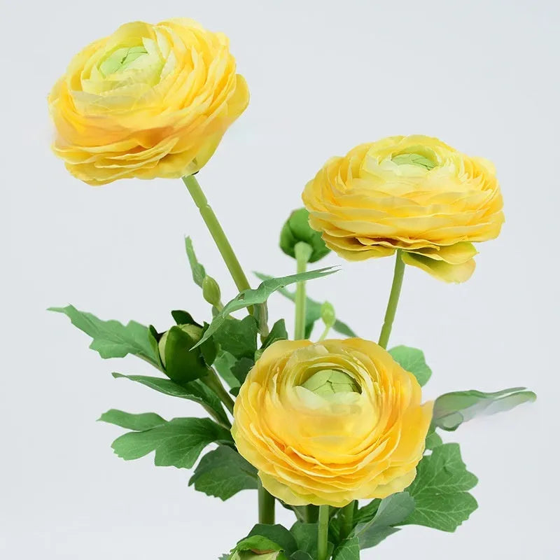 Single stem artificial silk peony flower in a choice of seven colours