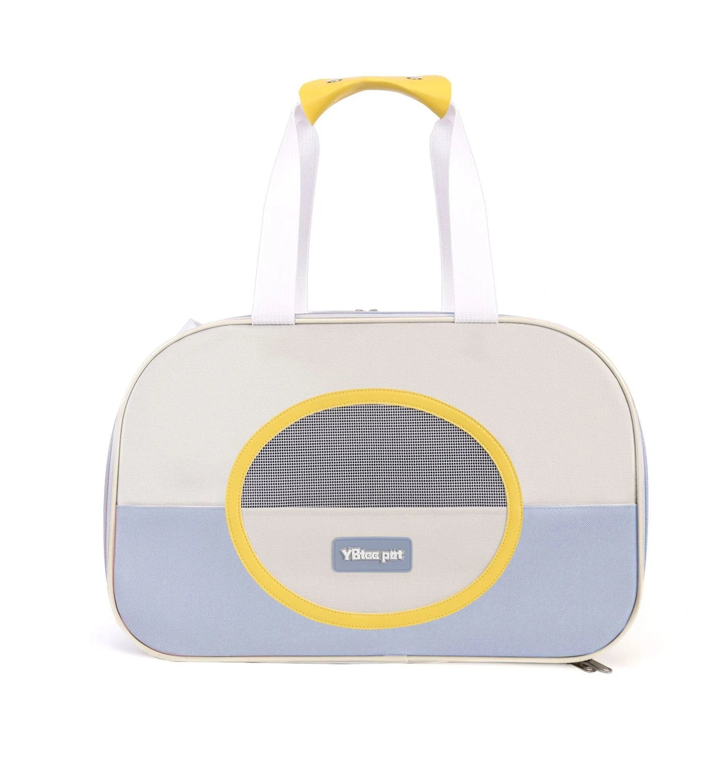 Outdoor portable foldable cat backpack in Oxford cloth with contrast colour design and 15 Jin capacity