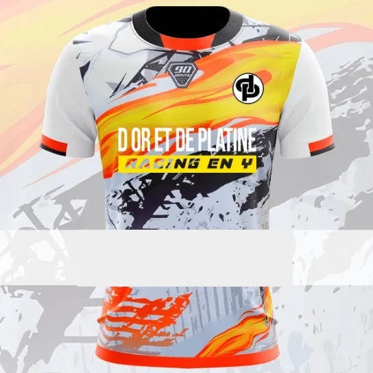 Men's loose fit bird eye mesh short sleeve t-shirt in casual pullover style