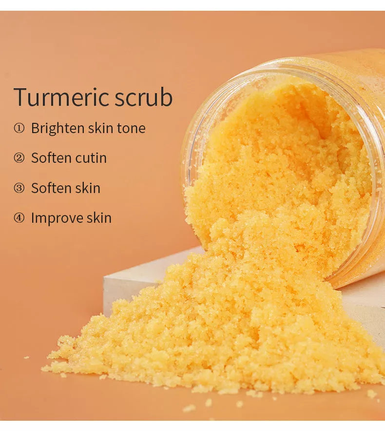 Turmeric Facial Scrub 220g for softening cutin and revitalising skin