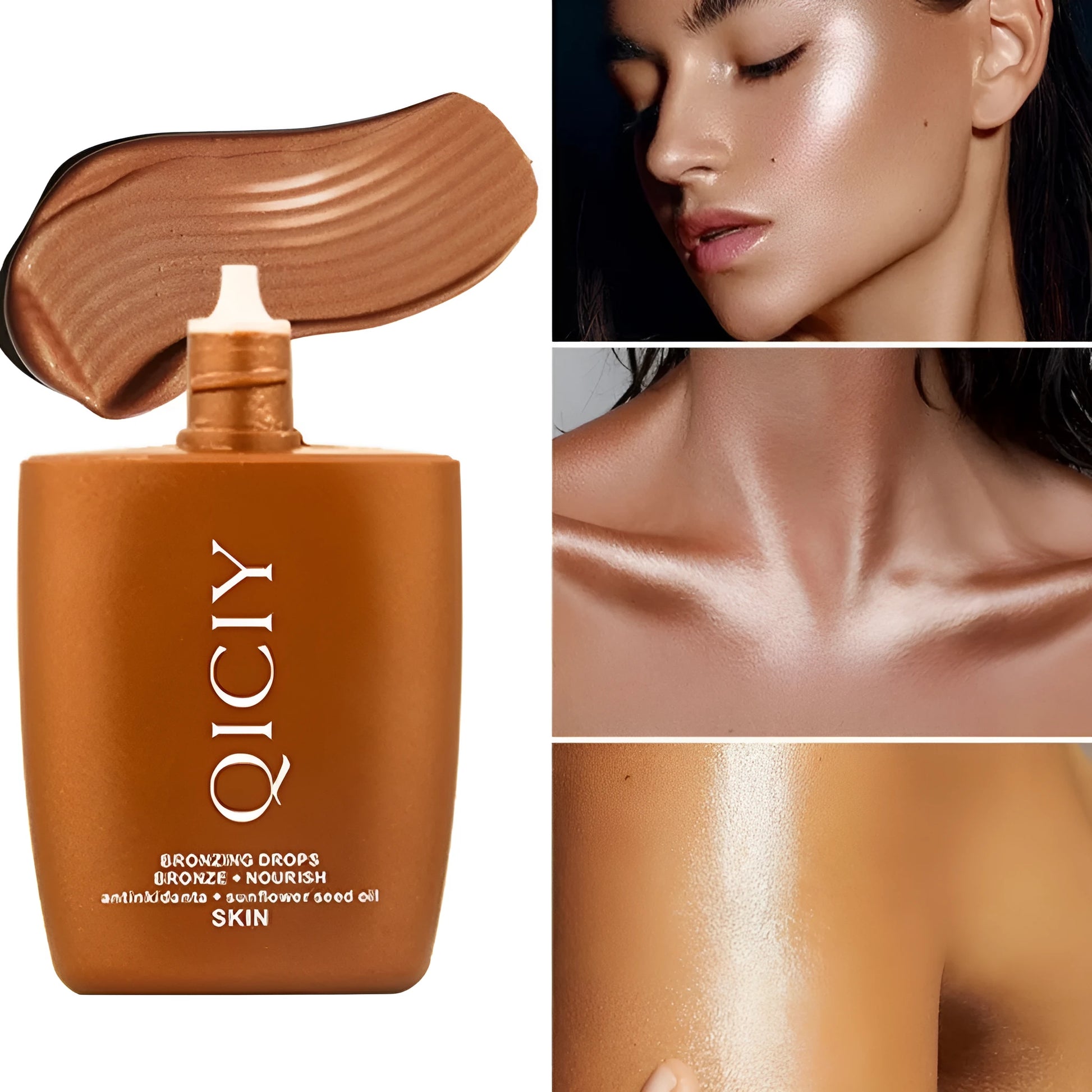 30ML face and body contour highlighting liquid in four shade options