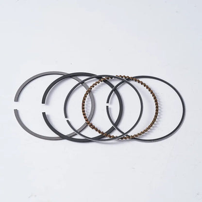 Motorcycle engine piston kit with rings and pin for 57.4mm cylinder diameter