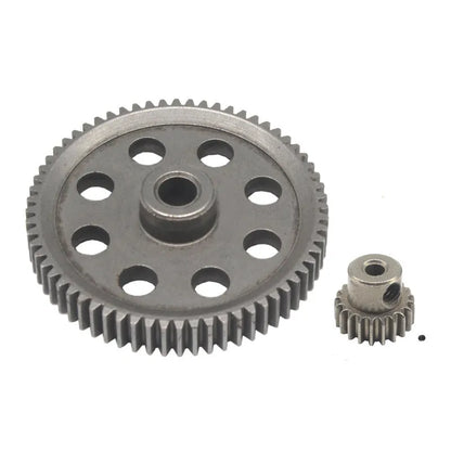 Metal tram motor gear set for HSP Unlimited 110 with 64T gear and pinion options