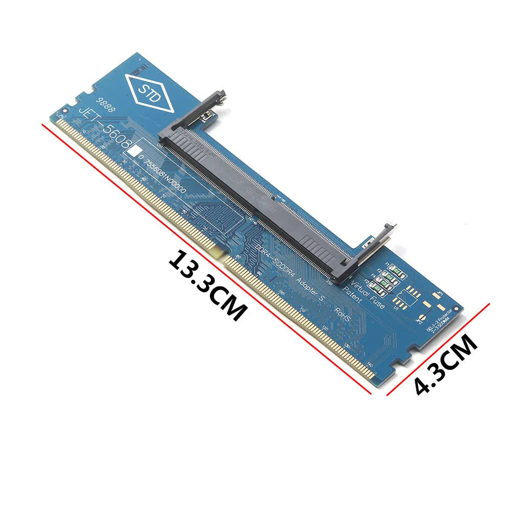 DDR4 laptop to desktop memory adapter card with electrostatic protection bag