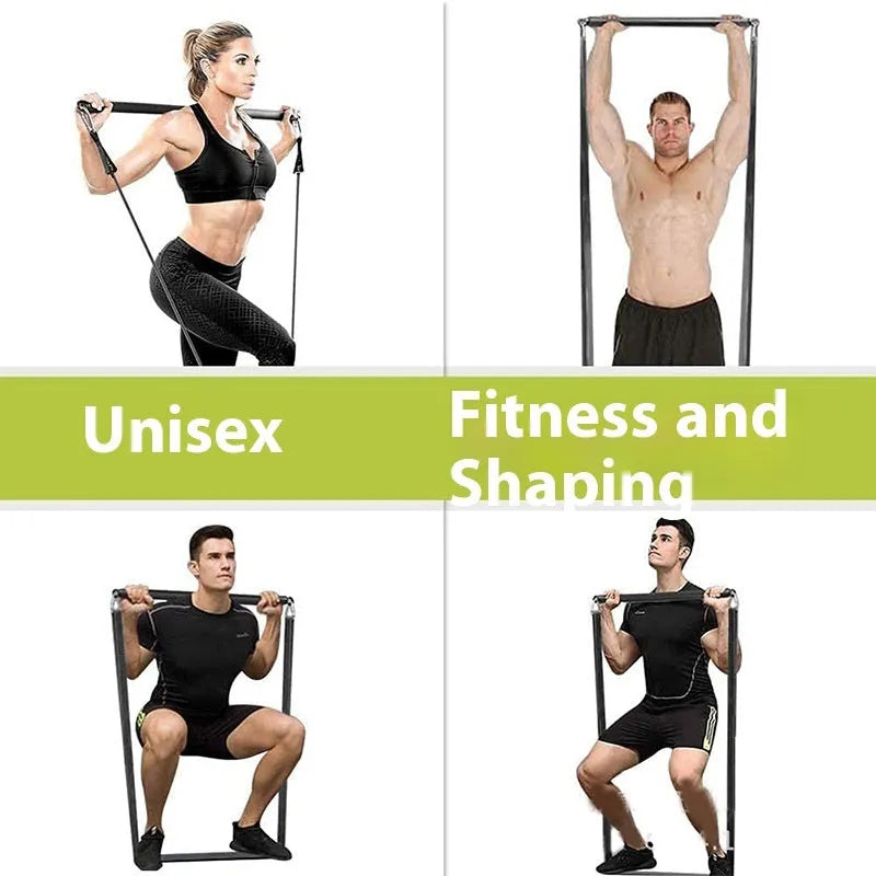 Two-segment pull rope push-and-pull yoga pilates fitness stick