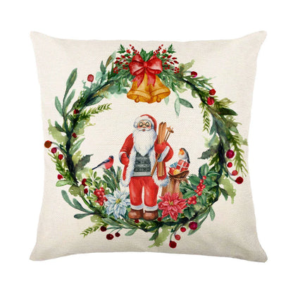 Cozy snowflake throw pillow covers with vibrant holiday designs in multiple color options