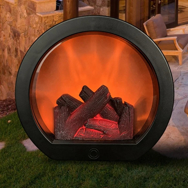 Dynamic Vision 3D Flame Touch Simulation Fireplace Lantern with realistic flame effect