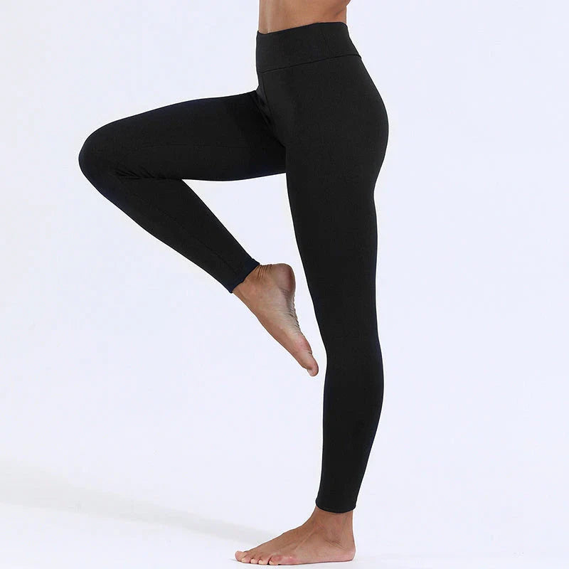 Cozy stretch leggings in a variety of stylish colors, featuring a warm, high-quality fabric blend and a flattering, high-stretch design.