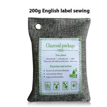 Bamboo charcoal formaldehyde removal bags in sewing style packaging for household air purification