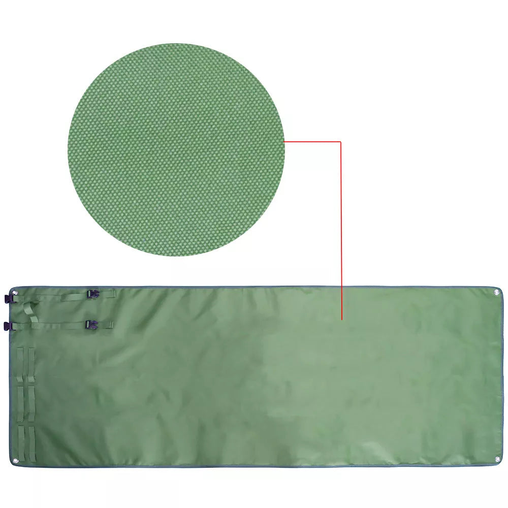 Tactical shooting mat in black, khaki, and army green for outdoor use