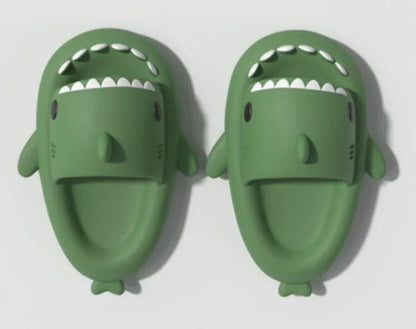 Cozy shark-themed slippers made of premium EVA material for indoor and outdoor wear