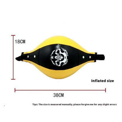 Diamond pattern boxing speed ball with inflator for martial arts training