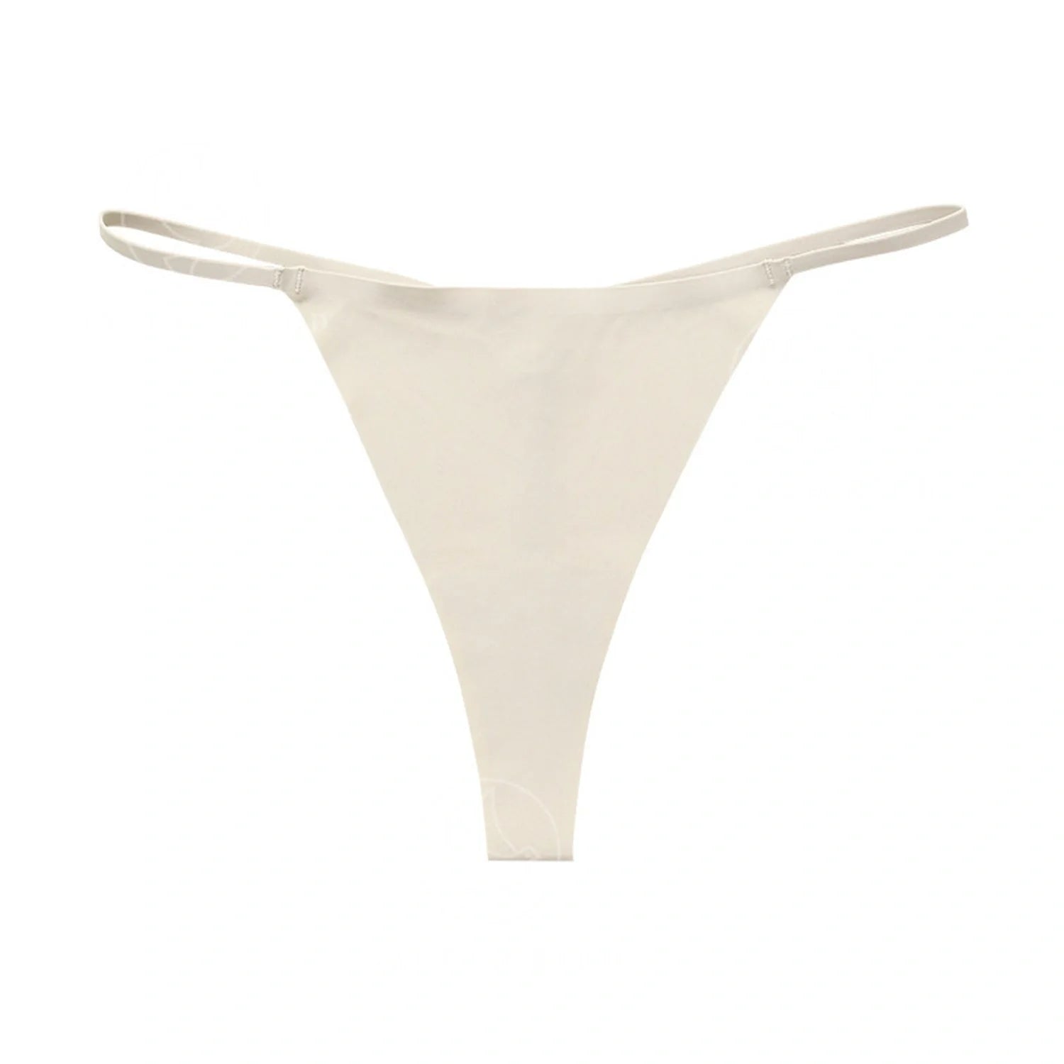 A set of seamless stretch hipster briefs in assorted neutral tones, featuring a low-rise waistline and t-back design for a smooth, flattering look.