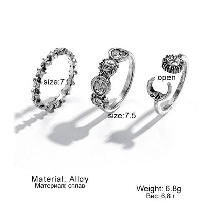 Stylish adjustable butterfly couple rings in punk design, perfect for symbolising love and individuality.