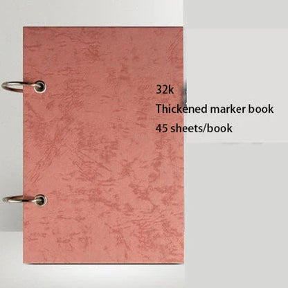 Premium sketchbook with high-quality marker paper in various colours and sizes