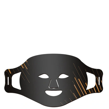 White silicone LED beauty mask with photon therapy technology for facial skin rejuvenation treatment