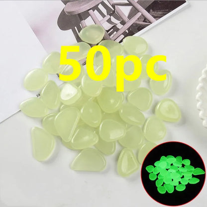 Qiming fluorescent luminous stones in mixed colours for aquarium and garden decoration