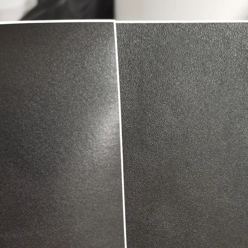Matte black PVC self-adhesive printing label sheets in A4 and A3 with fine sand and coarse sand finishes