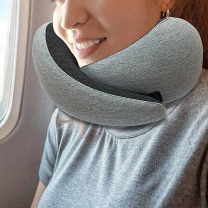 Comfortable U-Shaped Travel Neck Pillow in various colors, designed to provide superior neck support and relaxation during long journeys.