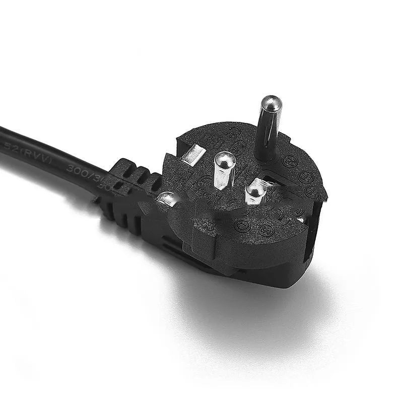 European style product suffix power cord, 1.2m EU electrical outlet lead with moulded plug